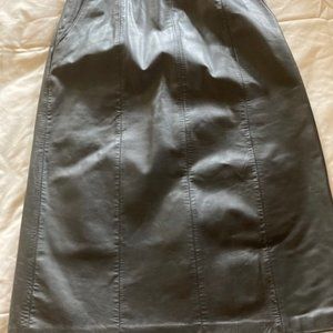 Black leather skirt from the 90's.